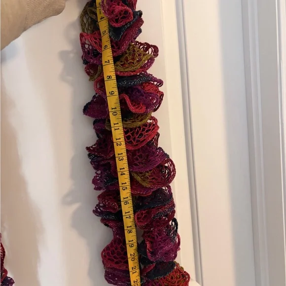Two Elegant Multicolor Ruffled Scarf - Picture 5 of 5